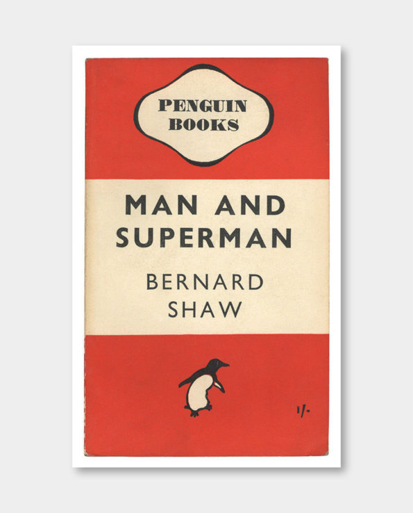 / 펭귄북스 /  Man and Superman 포스터 _Large