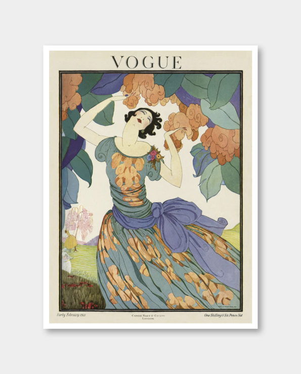 / 보그 / Vogue Early February 1921 빈티지 포스터 (액자포함)