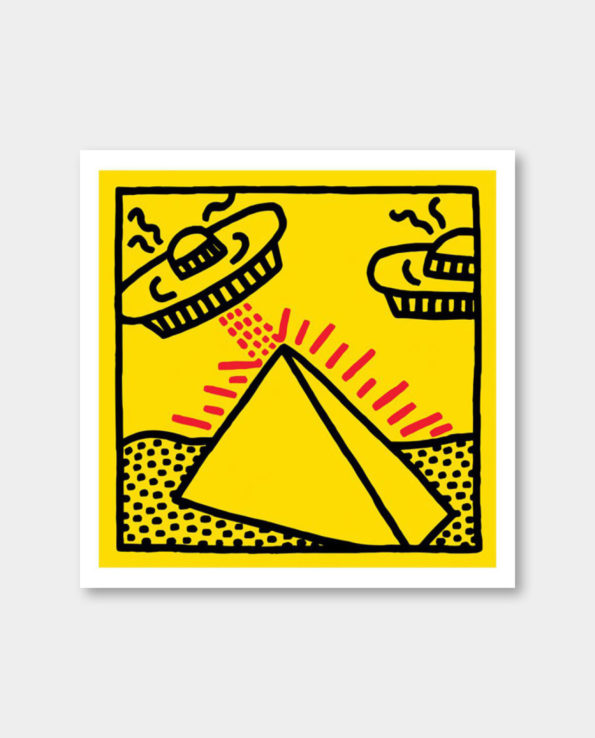/ 키스 해링 / Untitled, 1984 (pyramid with UFOs)