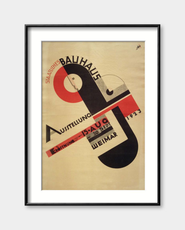 / 요스트 슈미트 / 바우하우스 전시포스터 Staatliches Bauhaus Ausstellung Weimar _Large (액자포함) – 오픈에디션