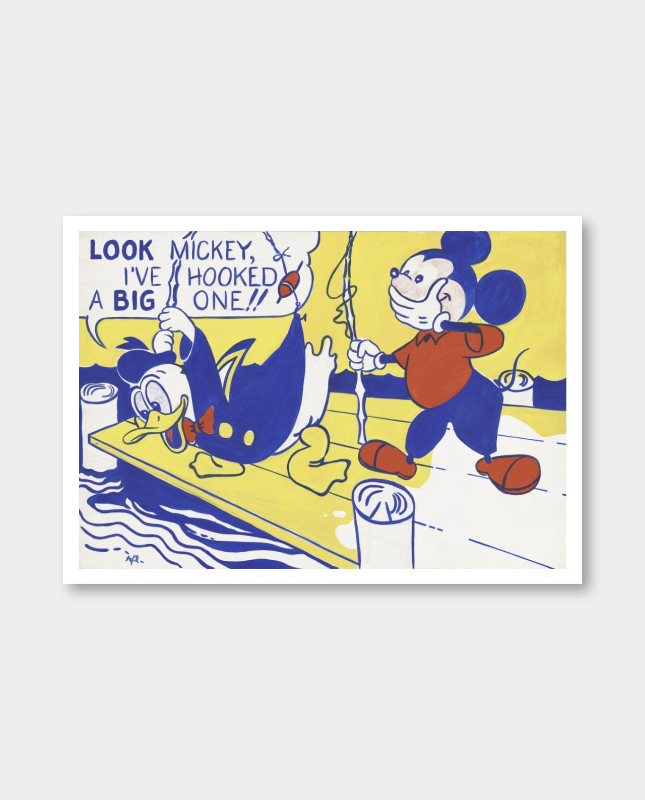 フレーム付】ロイ リキテンスタイン Look Mickeyポスター ミッキー
