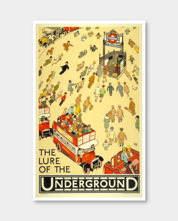 / 언더그라운드 / The Lure of the Underground, 1927 빈티지 포스터 (액자포함)