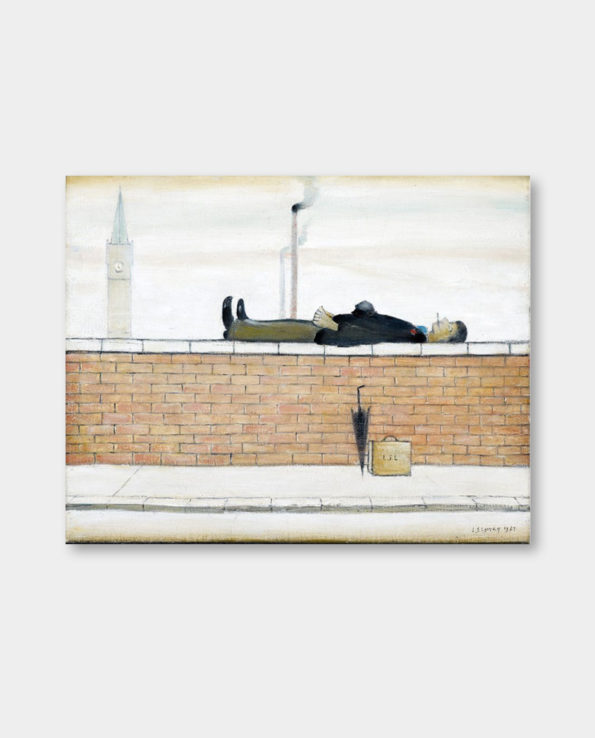 / L.S. 로우리 / Man Lying On A Wall, 1957 (액자포함)
