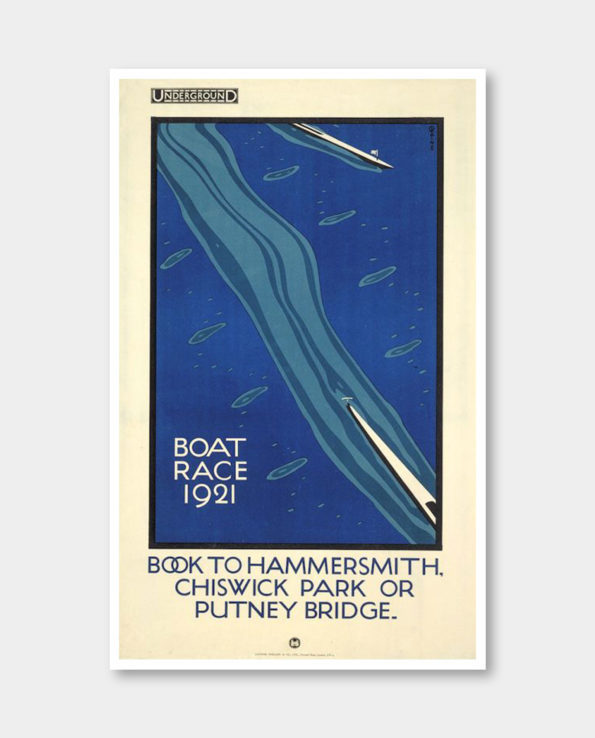 / 언더그라운드 / Boat Race 1921 빈티지 포스터 (액자포함)