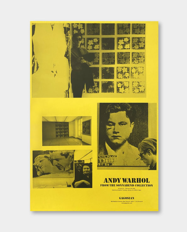 / 앤디 워홀 / 전시포스터 Warhol from the Sonnabend Collection Poster (액자포함)