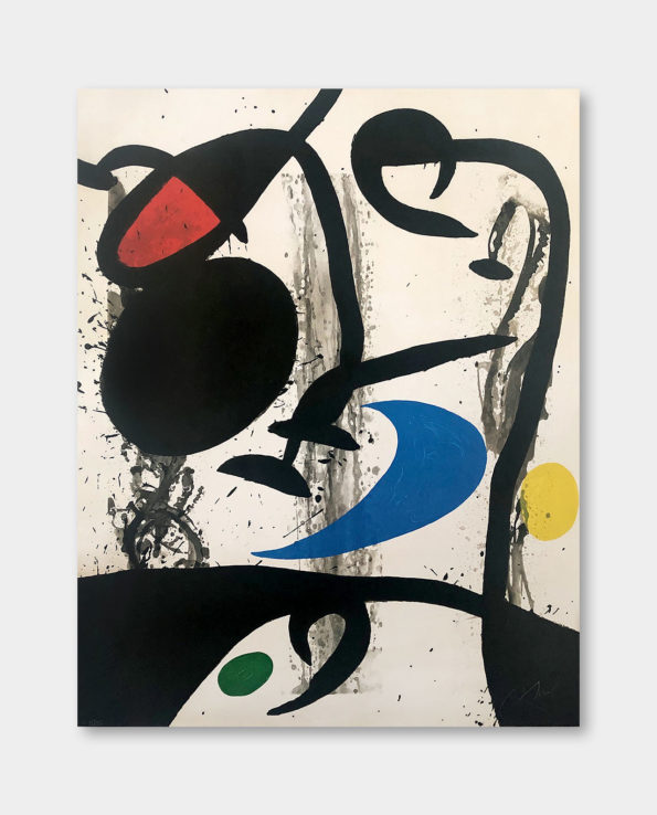 / 호안 미로 / Le Grand triptyque noir, 1969 (액자포함)