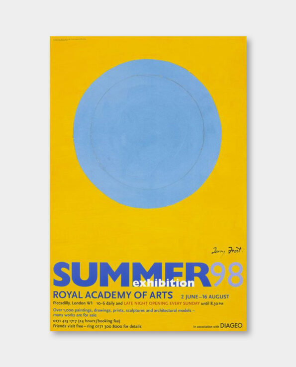 / 테리 프로스트 / 전시 포스터 Blue Moon, Summer Exhibition 1998 (액자포함)