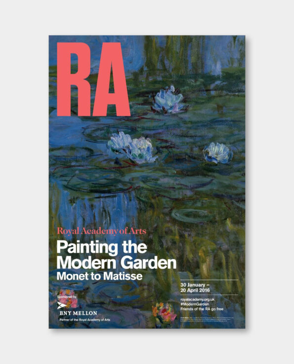 / 클로드 모네 / 수련 전시포스터 Painting the Modern Garden Exhibition Poster, 2016 (액자포함)