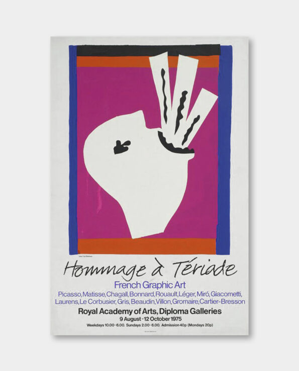 / 앙리 마티스 / Zazz by Matisse 빈티지 전시 포스터 1975 (액자포함)