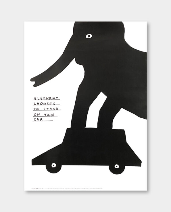 / 데이비드 슈리글리 /  Untitled 무제 코끼리 포스터 (액자포함)
