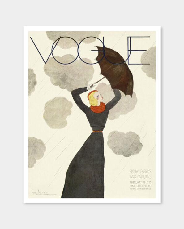 / 보그 / Vogue February 1933 빈티지 포스터_Large (액자포함)